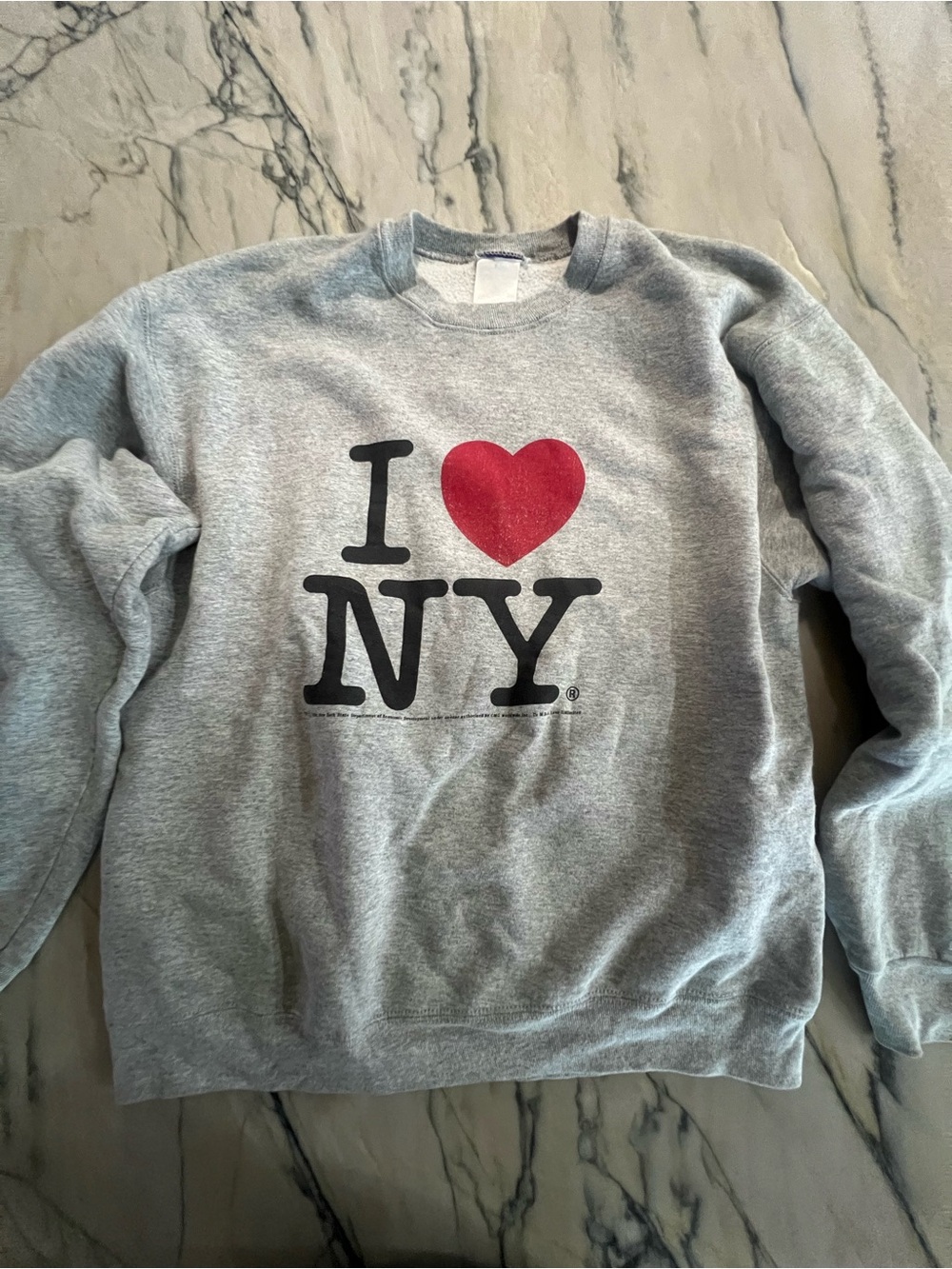 "I ♥ NY" Crewneck Sweatshirt - Red Heart